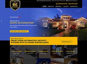 B&E Low Voltage and Home Automation — website designed by Code Pixel