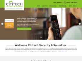 Cititech Security & Sound Inc. — website designed by Code Pixel