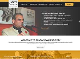 Janta Sewak Society — website designed by Code Pixel