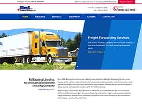 Rai Express Lines Ltd. — website designed by Code Pixel