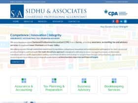 Sidhu & Associates (CPA) — website designed by Code Pixel